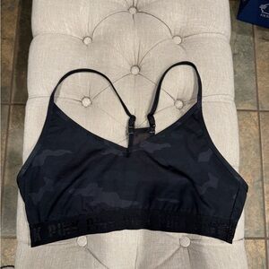 PINK Victoria's Secret Black Camo Sports Bra